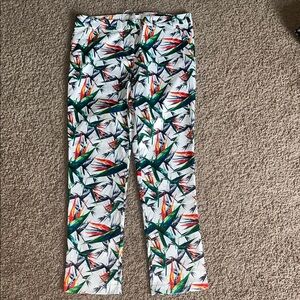 Ovi birds of paradise golf pants size large